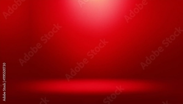 Fototapeta 3d illustration red seamless studio gradient background