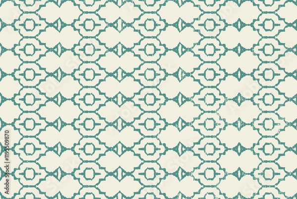 Obraz Geometrical with abstract texture Pattern in high definition texture isolated on white canvas with trending colors
