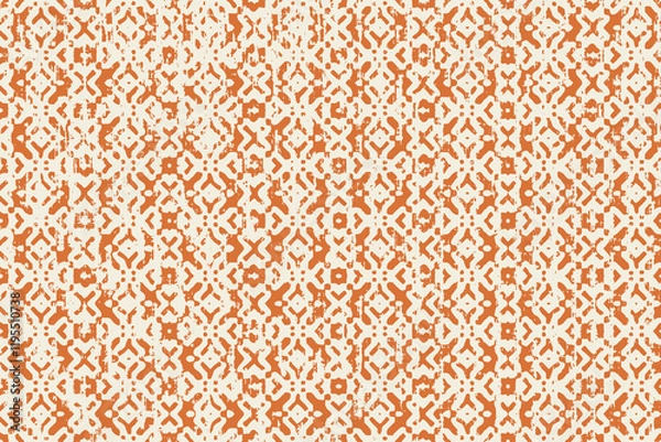 Obraz Geometrical with abstract texture Pattern in high definition texture isolated on white canvas with trending colors
