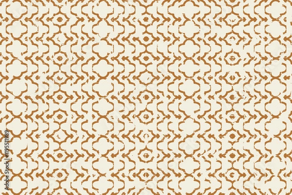 Obraz Geometrical with abstract texture Pattern in high definition texture isolated on white canvas with trending colors
