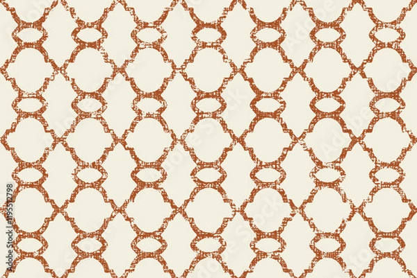 Obraz Geometrical with abstract texture Pattern in high definition texture isolated on white canvas with trending colors
