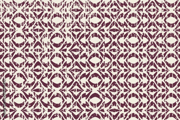 Obraz Geometrical with abstract texture Pattern in high definition texture isolated on white canvas with trending colors
