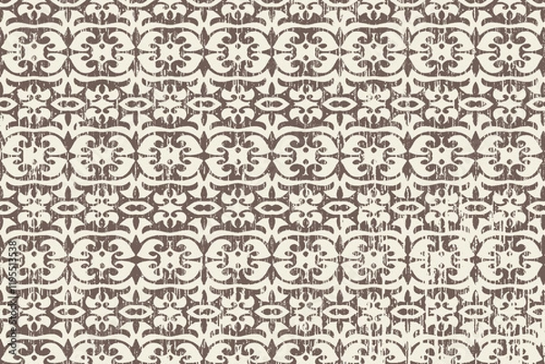 Obraz Geometrical with abstract texture Pattern in high definition texture isolated on white canvas with trending colors

