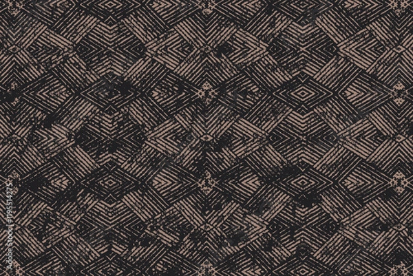 Obraz Geometrical with abstract texture Pattern in high definition texture isolated on white canvas with trending colors
