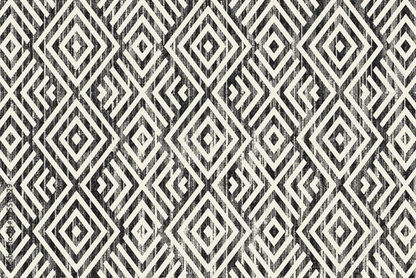 Obraz Geometrical with abstract texture Pattern in high definition texture isolated on white canvas with trending colors
