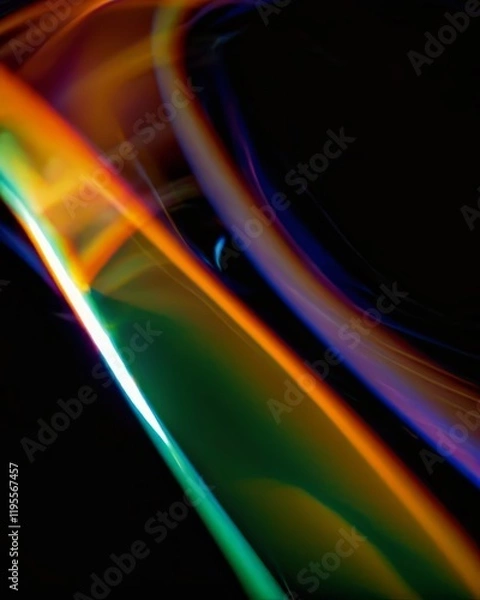 Fototapeta Fluid luminous pattern in glowing style