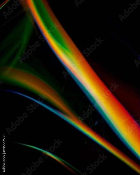 Fototapeta Vivid glowing light in abstract design