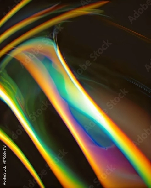 Fototapeta Colorful spectrum flow in dynamic design