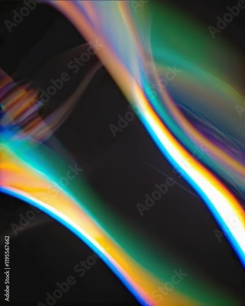 Fototapeta Colorful light flow with dynamic motion