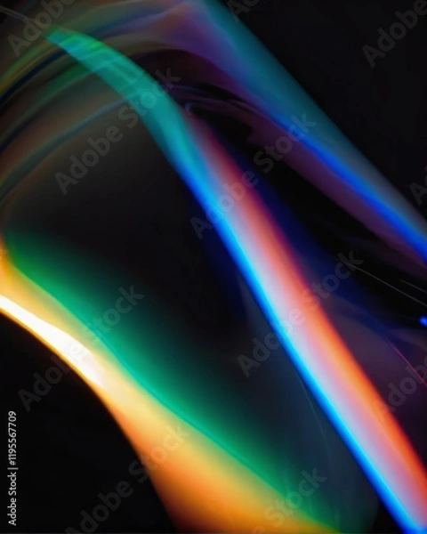 Fototapeta Fluid luminous pattern in glowing style