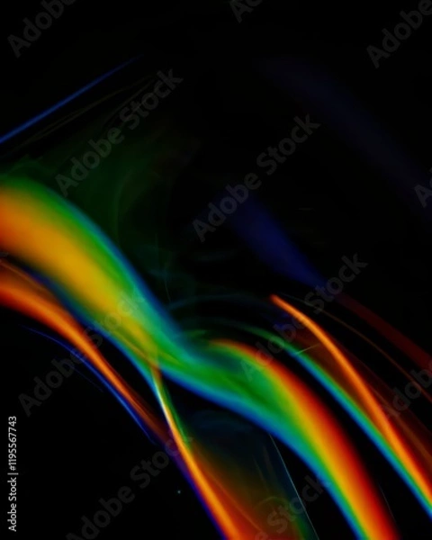 Fototapeta Colorful spectrum flow in dynamic design