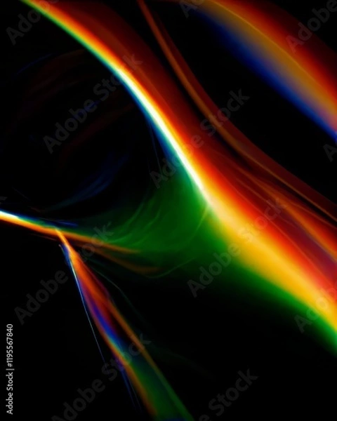 Fototapeta Vivid glowing light in abstract design