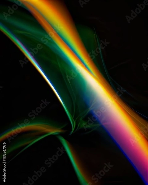 Fototapeta Fluid luminous pattern in glowing style