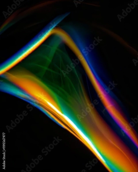 Fototapeta Colorful spectrum flow in dynamic design