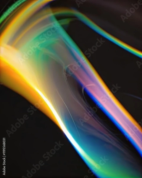 Fototapeta Colorful light flow with dynamic motion