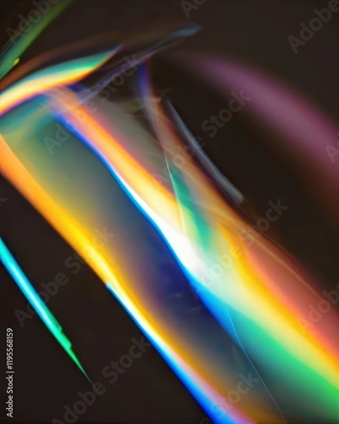 Fototapeta Fluid luminous pattern in glowing style