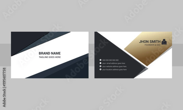 Obraz Creative and professional Business card for print