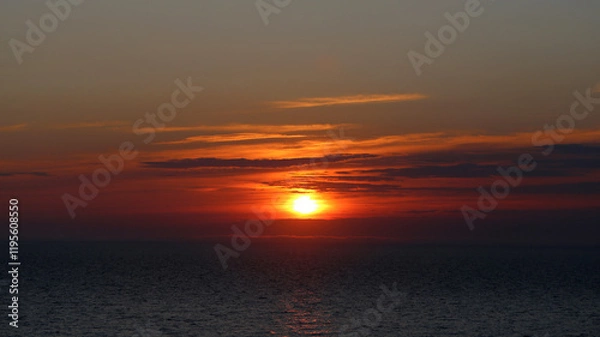 Obraz Photo of a beautiful unusual sunset