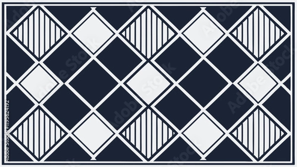 Fototapeta Diamond Grid Geometric Pattern