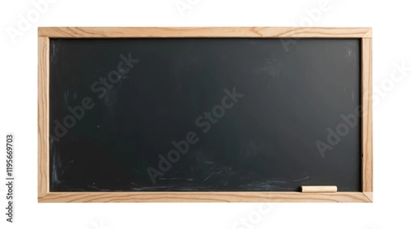 Obraz blank blackboard with chalk