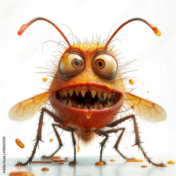 Fototapeta Mosquito shortly before attack