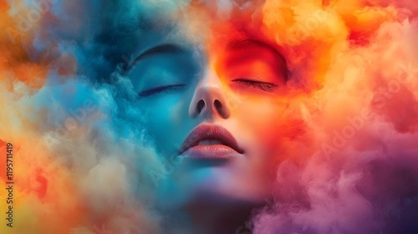 Fototapeta Vibrant Abstract Expression