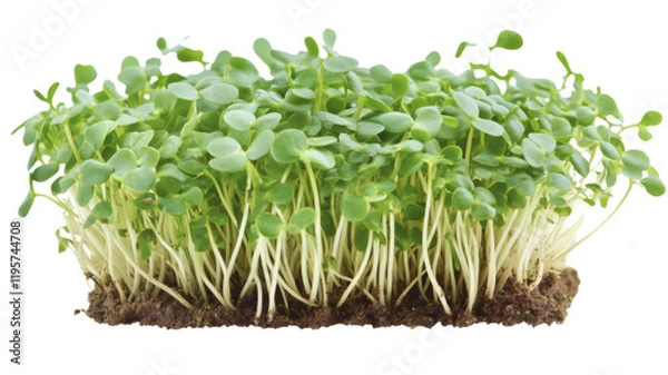 Fototapeta Land with sprout, isolated on transparent background
