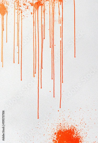 Obraz Abstract orange splashes on light background