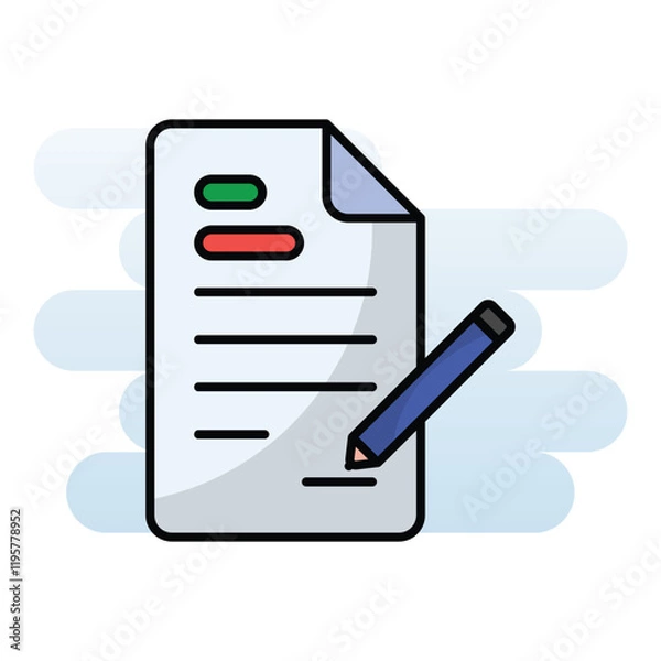 Fototapeta Contract vector icon