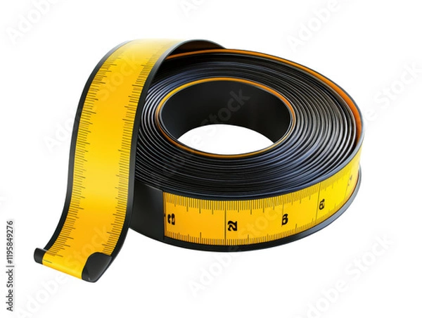 Obraz Isolated Yellow Measuring Tape