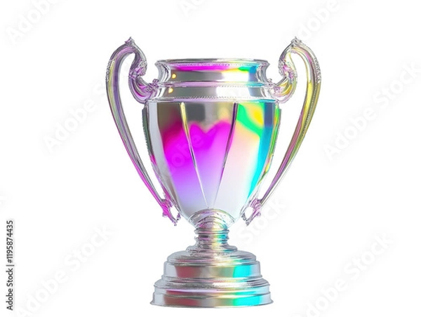 Obraz Isolated Iridescent Trophy Cup