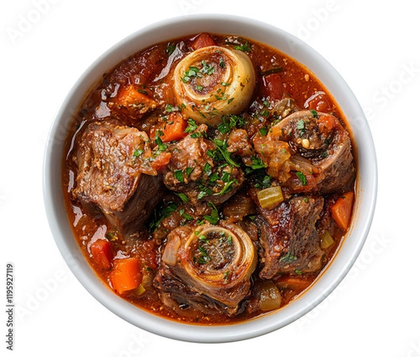 Obraz Osso buco isolated on transparent background
