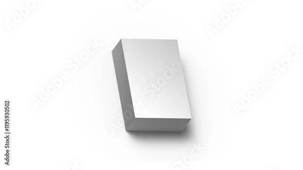 Obraz White box isolated on white background