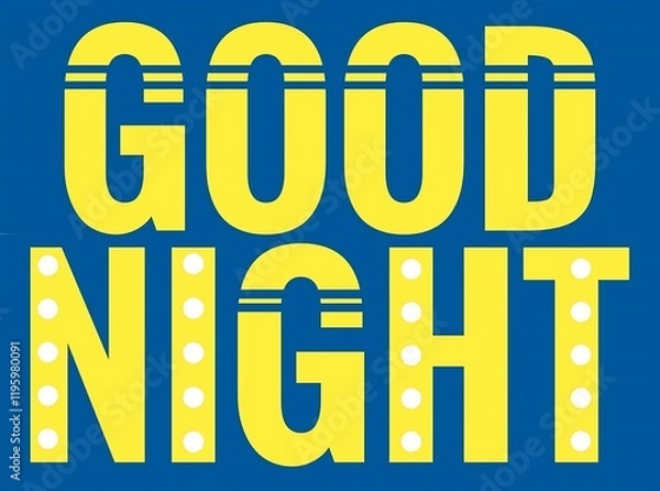 Obraz good night blue