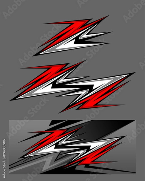 Fototapeta Car decal sticker vector collection