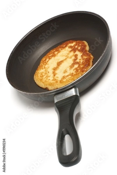 Obraz Pancake cooking in a pan