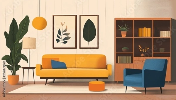 Fototapeta modern living room
