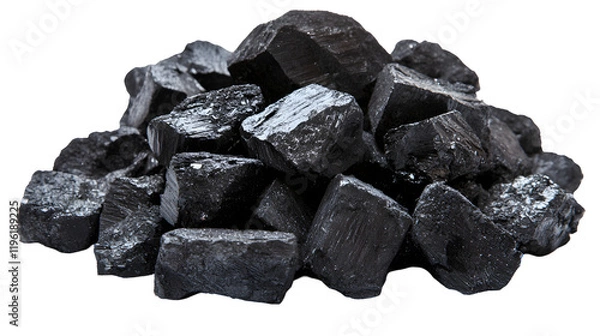 Fototapeta Coal mining and processing techniques industrial site image collection urban environment close-up view energy resource analysis