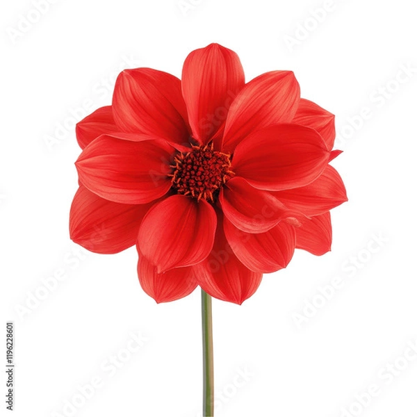 Obraz A vibrant red flower with elegant petals and intricate details, perfect for nature themes. transparent background