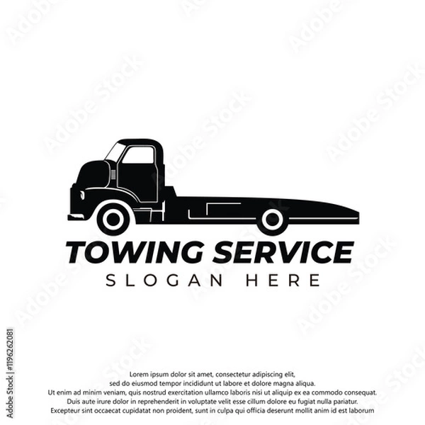 Obraz creative logo design for your towing service company