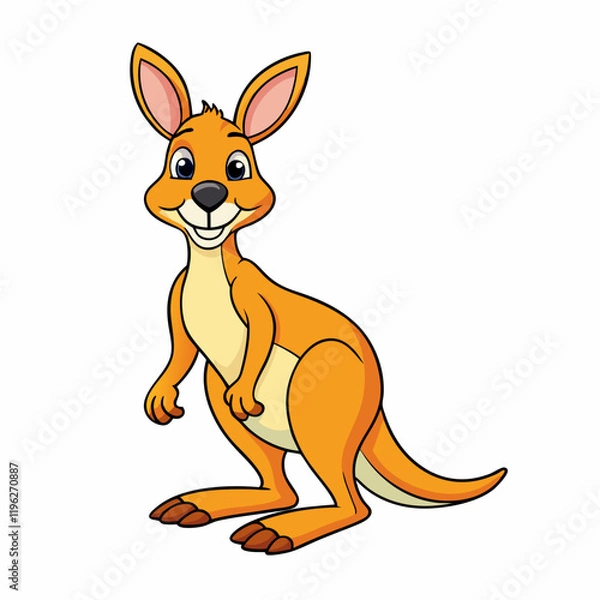 Fototapeta kangaroo vector cartoon