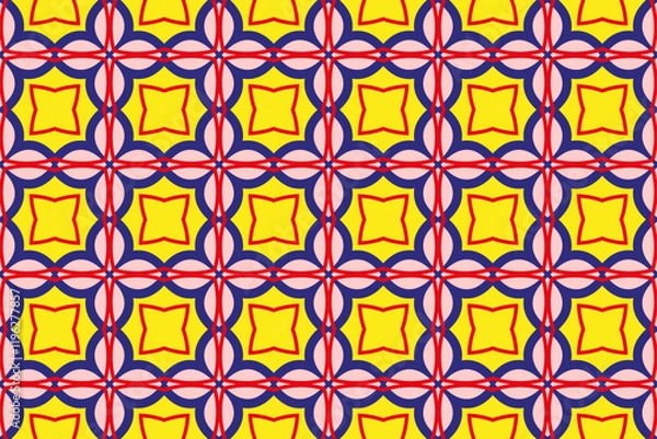 Obraz Seamless pattern with geometric shape | New shape modern pattern background | Texture line pattern design with gradient color