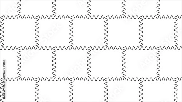 Obraz Simple monochrome seamless patterns collection. Black and white prints. Modern stylish abstract texture. flyer, banner, cover, poster, fibric, decor, template. Vector illustration