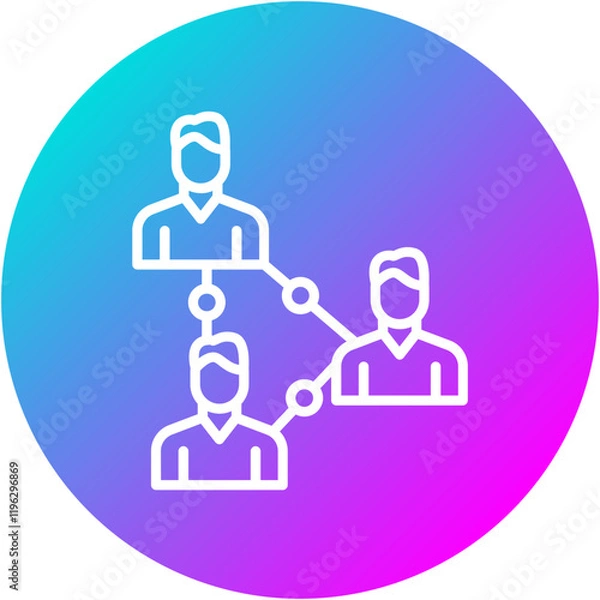 Fototapeta Networking Icon