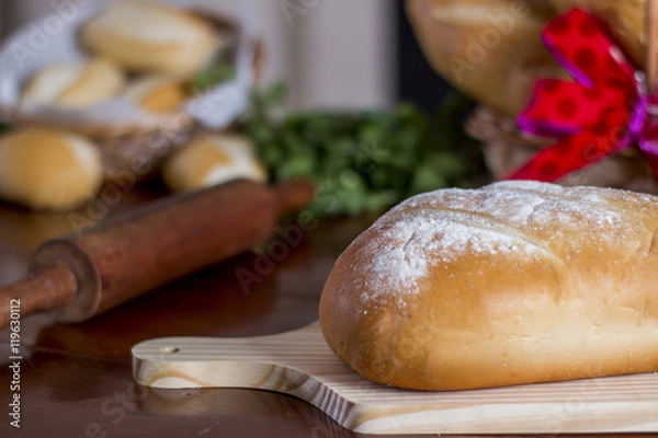 Obraz Pão na mesa