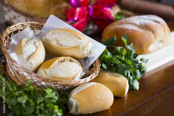 Obraz Pão na mesa