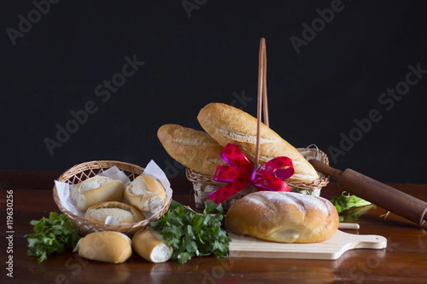 Obraz Pão na mesa