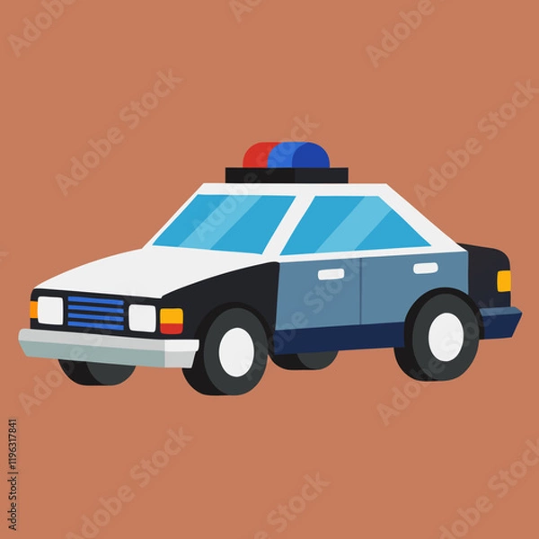Obraz police car vector