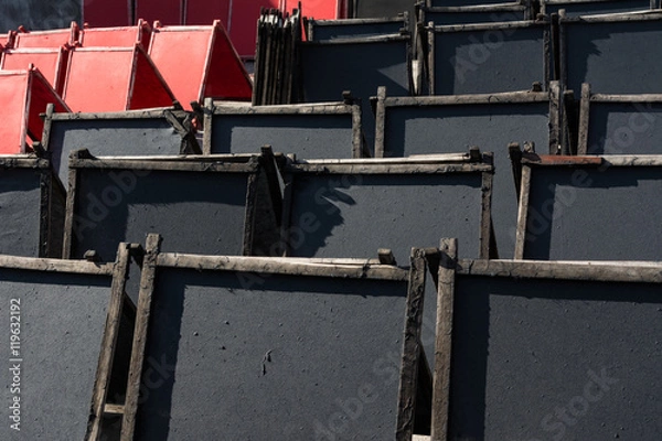 Obraz Handmade mulberry paper dried in the sun