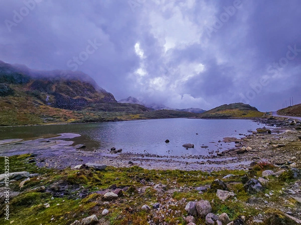 Obraz A lake on a Cloudy day